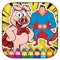 Free Coloring Book Game Pig And Hero Version