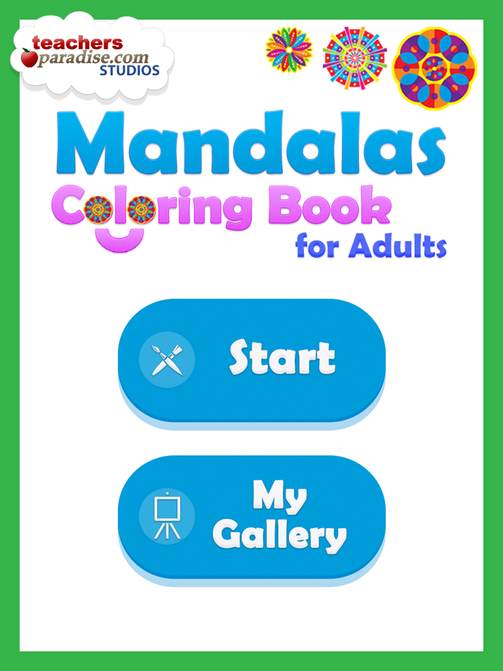 Mandalas Adult Coloring Book screenshot 6