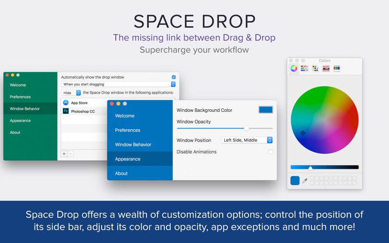Screenshot #3 pour Space Drop: Better Drag & Drop