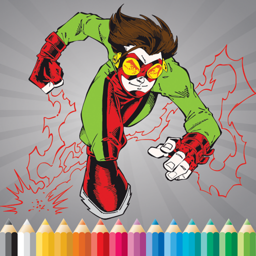 Super Hero Coloring Book - Activities for Kid