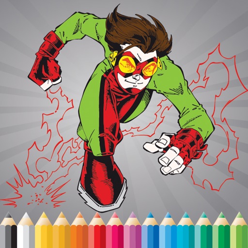 Super Hero Coloring Book - Activities for Kid iOS App