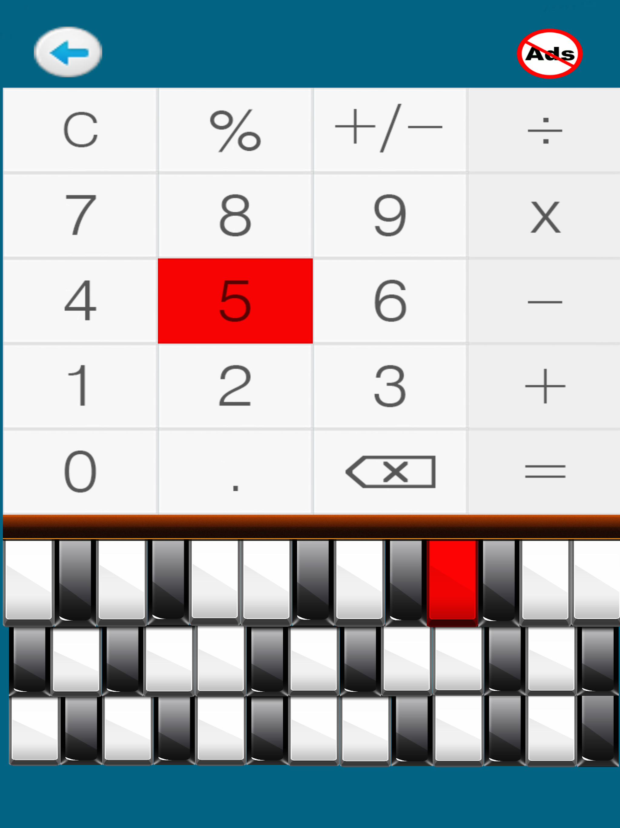 Piano calculator - piano sound