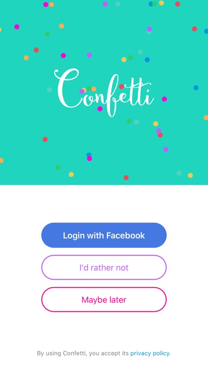 Confetti – remember birthdays & other special days