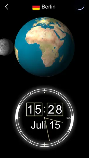 Screenshot von World Clock - Zeitzonen Rad auf dem iPhone 2