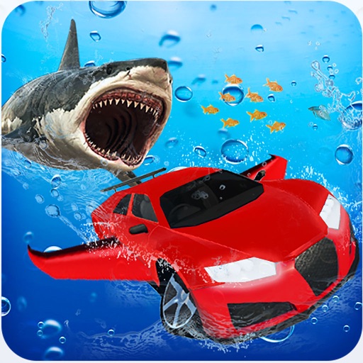 Underwater Flying Car Survival - Shark Attack 2017 icon