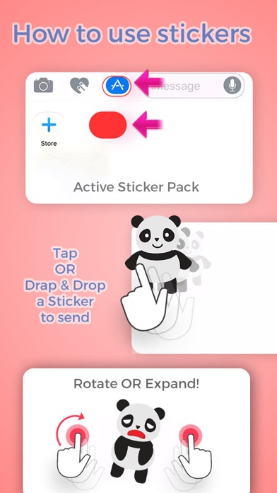Fantastic Panda Emojisのおすすめ画像3