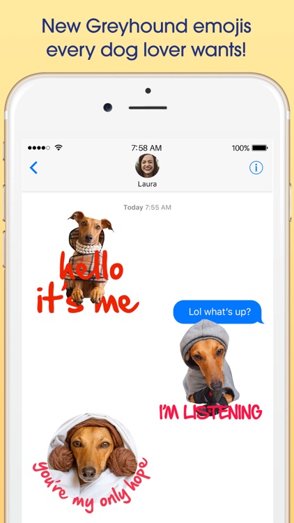 IggyMoji - Italian Greyhound dog emojis, stickers