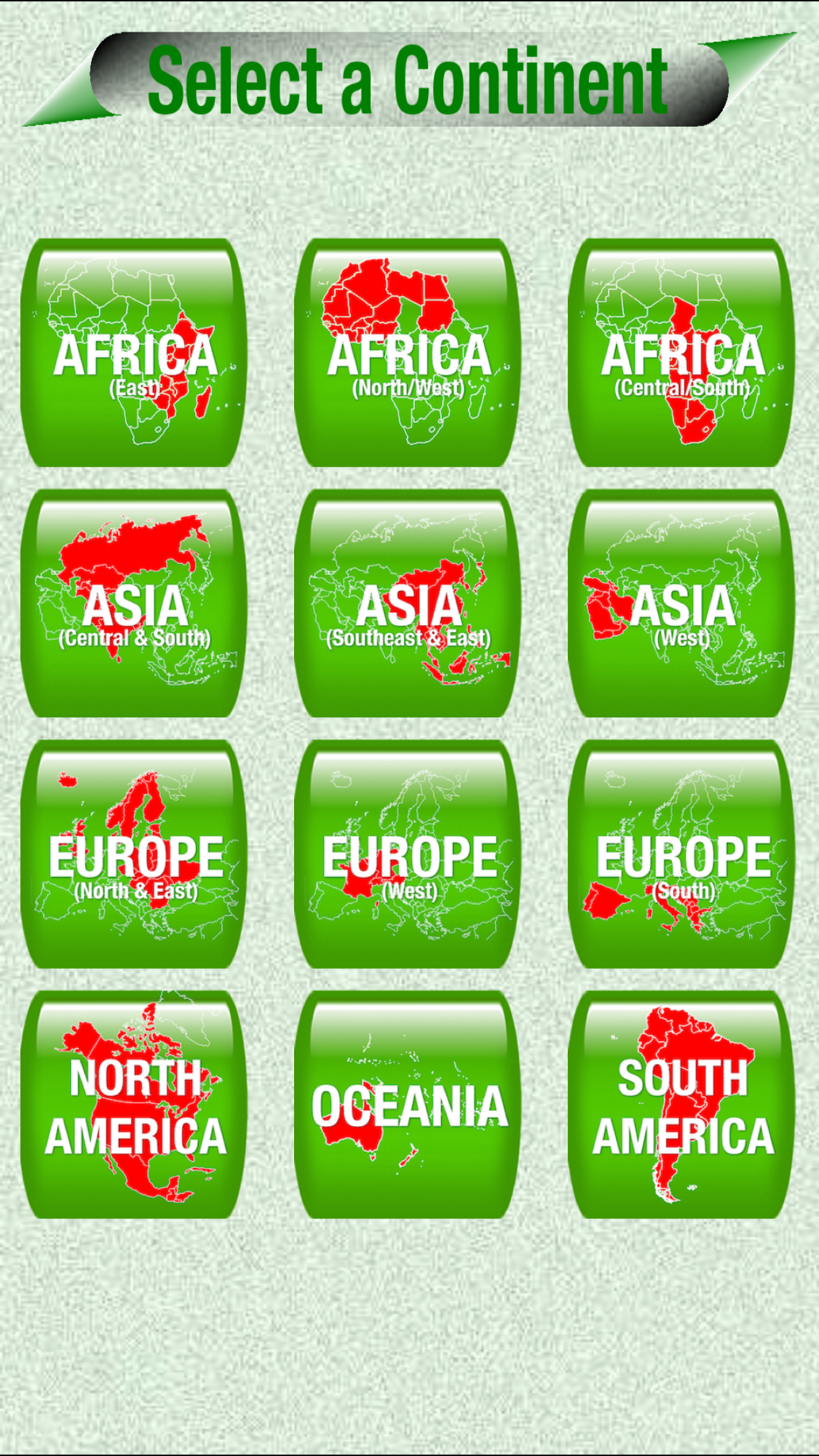 Continents, World Countries, Capitals, Quiz, Games