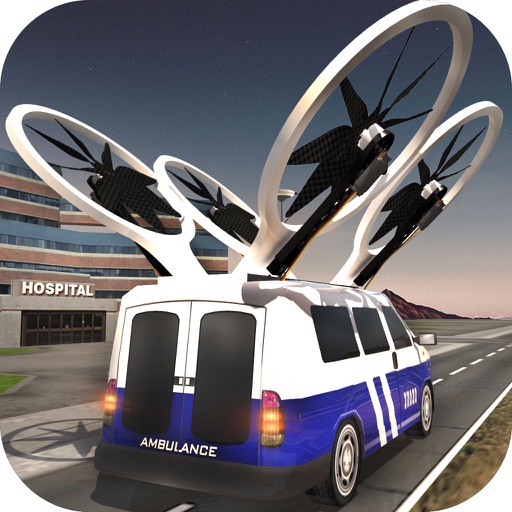 Flying Drone Ambulance icon