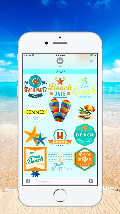 Summer Time - Stickers for iMessage screenshot-4
