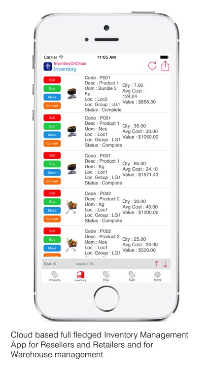 InventoryOnCloud : Inventory Manager for Retailer