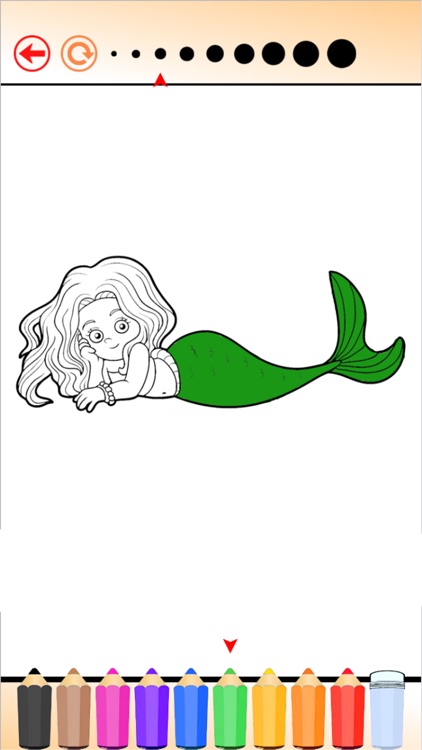Princess Mermaid - Coloring book for me & children screenshot-3