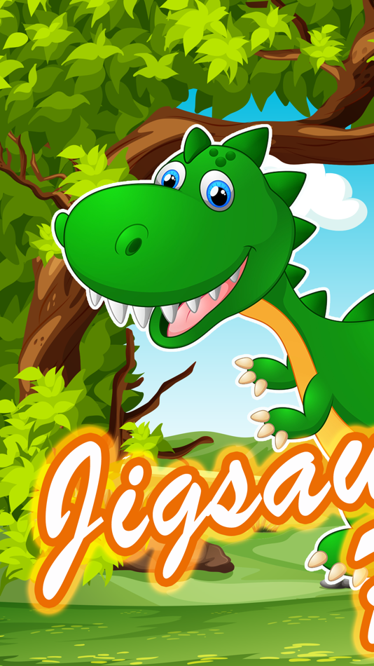 Dino Jigsaw Puzzles pre k -7 year old activities - 1.0 - (iOS)