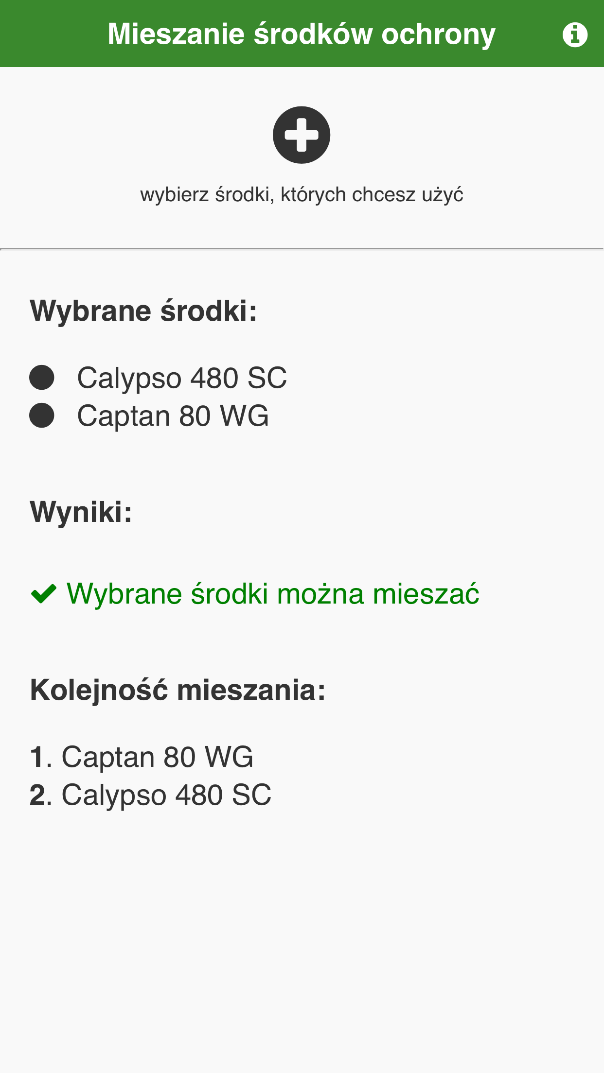 Mieszanie środków ochrony screenshot 4