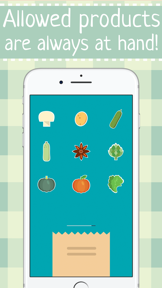 Alkaline foods Diet food list Acidity guide PH app screenshot