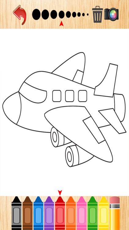 Airplane Coloring Book For Kids and Toddlers Free screenshot-3