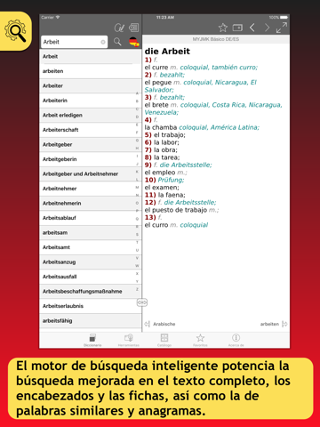 MYJMK Deutsch <-> Spanisch Wörterbücher screenshot 3