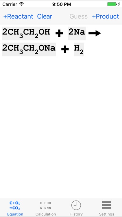 Chemical Equation Toolbox