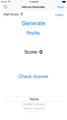 Game screenshot Musical Interval Generator mod apk