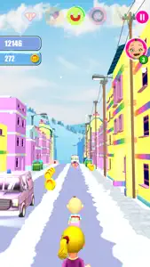 Baby Snow Run - Running Game screenshot #2 for iPhone