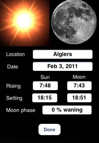 Screenshot #2 pour Ephemerides