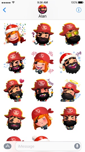 Pirate Kings Animated Stickers for Apple iMessage(圖4)-速報App