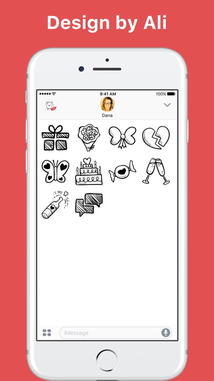 Hand Drawn stickers by Ali