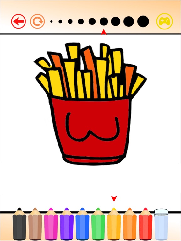 Hello Food - Coloring Book for me & children iPad screenshot