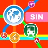 Singapore シティマップス - ニューヨークを SIN を MRT,Travel Guide