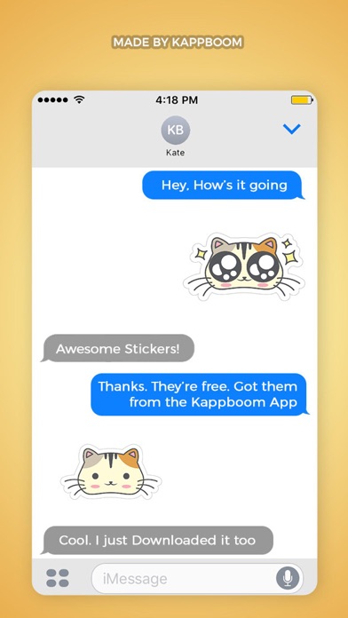 Screenshot #2 pour Cute Cat Emojis