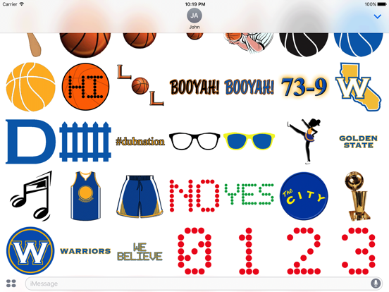 Screenshot #5 pour Warriors Basketball Stickers