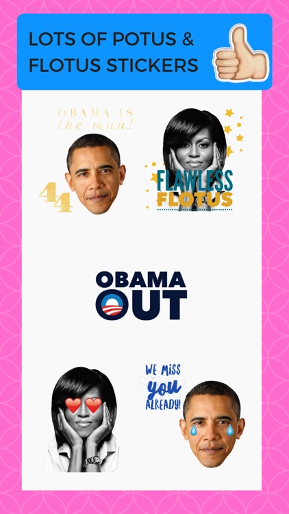 Thanks Obama Sticker Pack Barack Obama