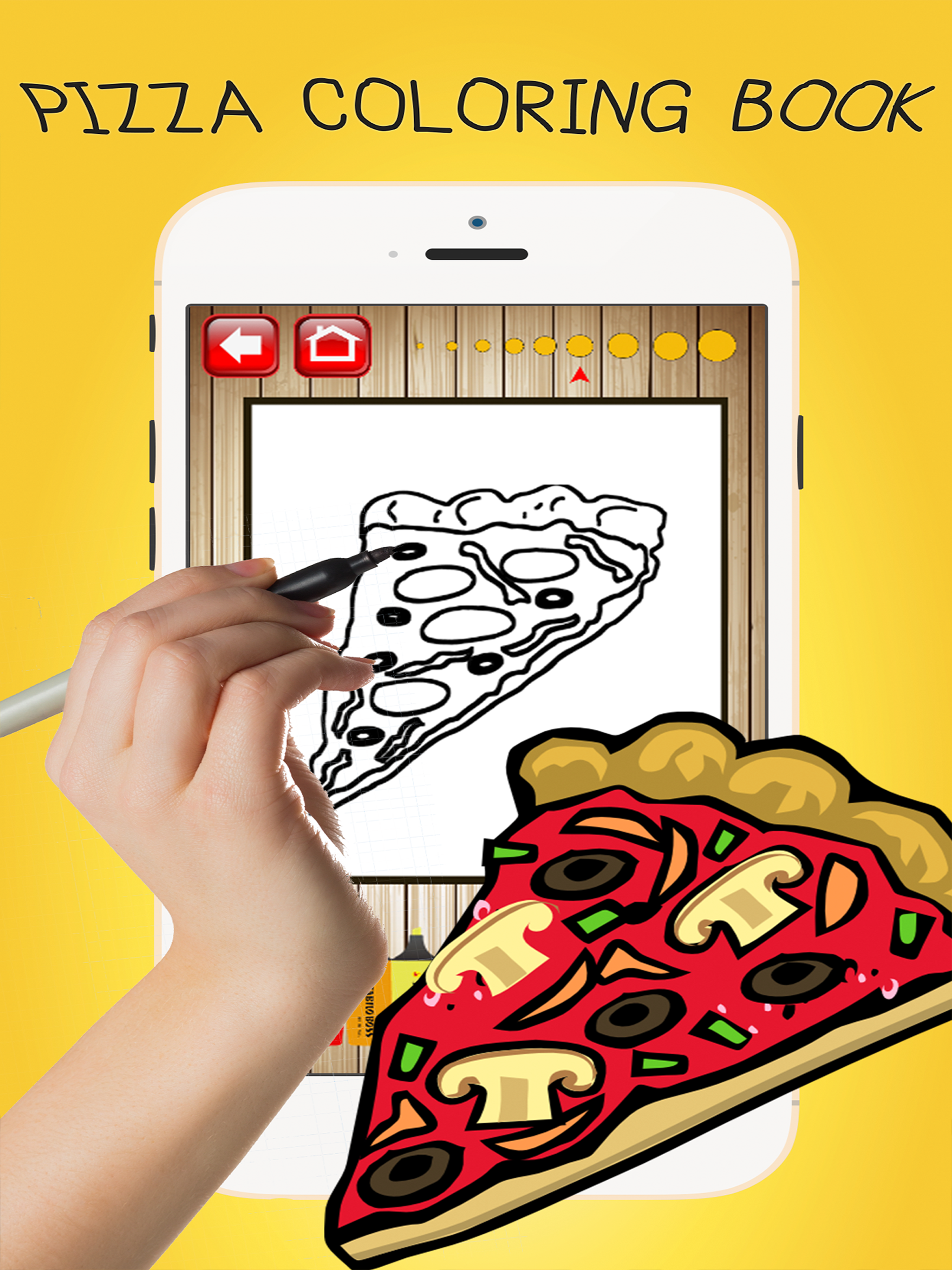 Color ME: Pizza Maker Fun Coloring Book Pages Kids screenshot 6