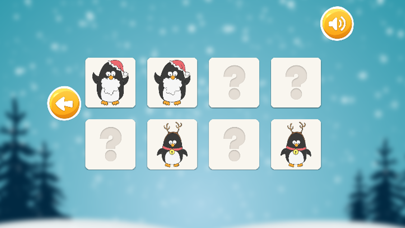 Penguin Memory Matching Kids and Toddler Games iPhone screenshot