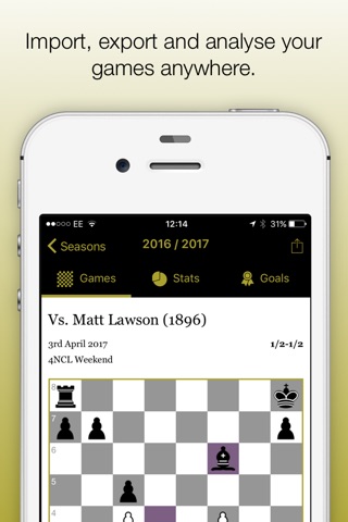 ChessJournal - Your chess diary and scorebook screenshot 2