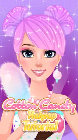 Game screenshot Cotton Candy Makeup Tutorial - Games for kids apk