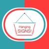 Hang a Sign! II (Turquoise/Brick Red)