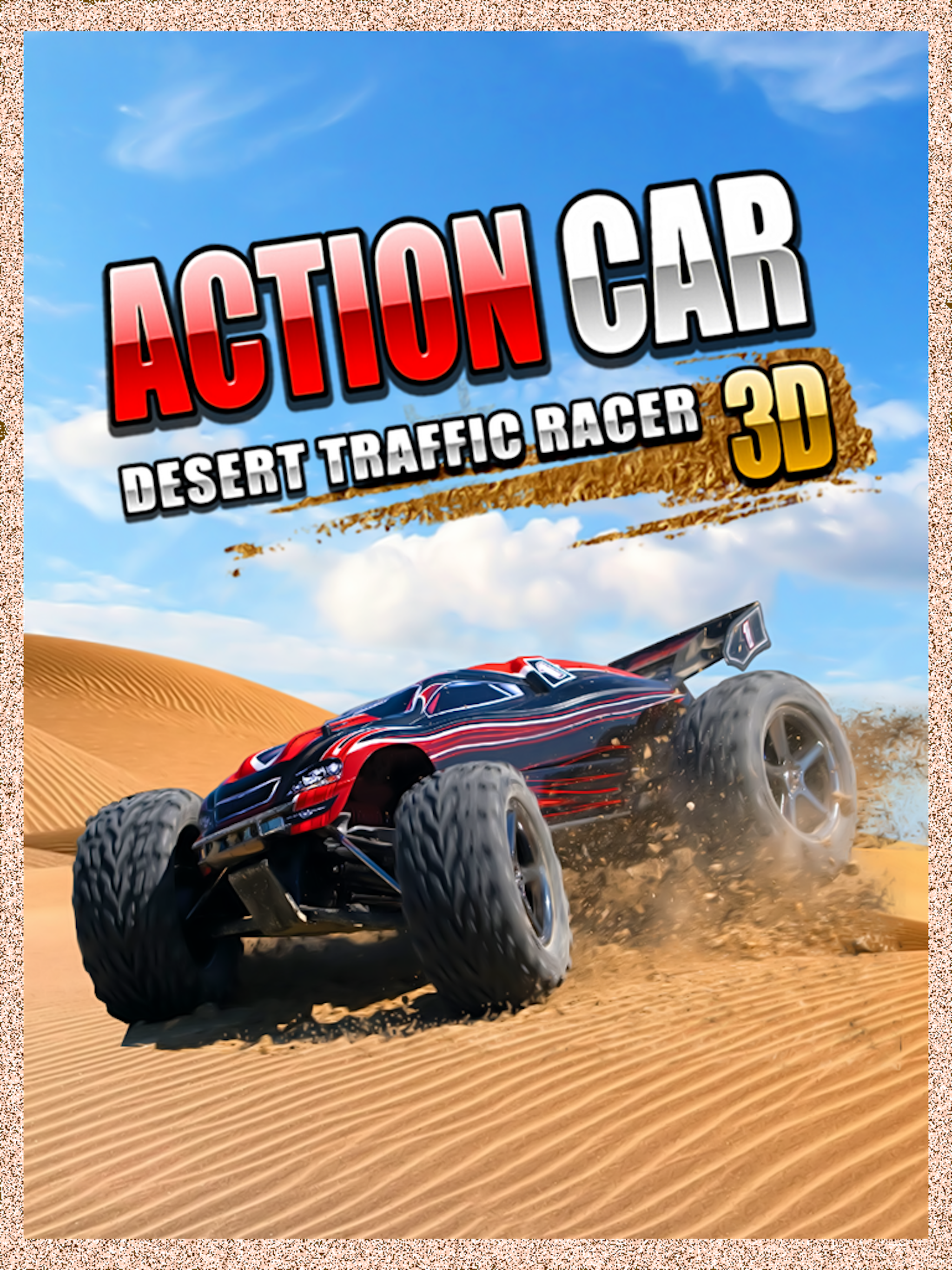 ATV 3D Action Off Road 4x4 Car Desert Race Games