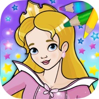Fairy princess coloring book pages logo