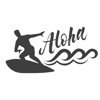 Aloha Surf Stickers - Black Edition