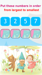 First Grade Math Worksheets Number Ordering Games screenshot