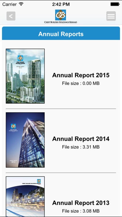 Crest Builder Holdings Berhad Investor Relations screenshot-4
