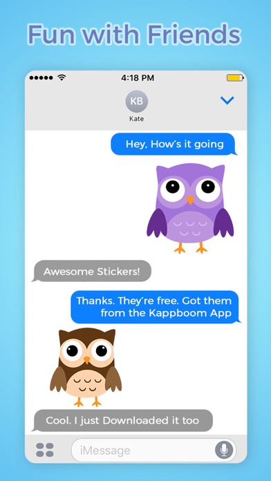 Screenshot #2 pour Cute Owl Stickers by Kappboom