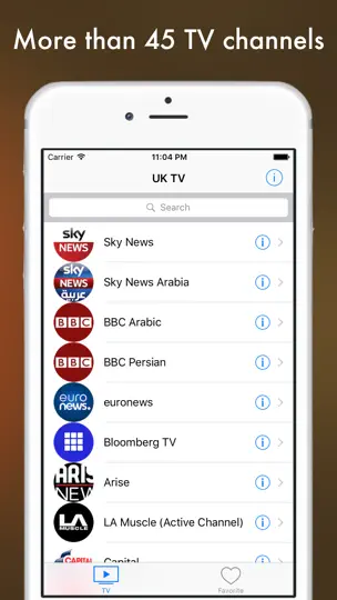 Captura de pantalla de UK TV - Television Of The United Kingdom Online en iPhone 1