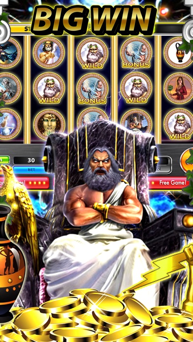 Zeus jackpot slot machines: Win big at Vegas city Screenshot on iOS