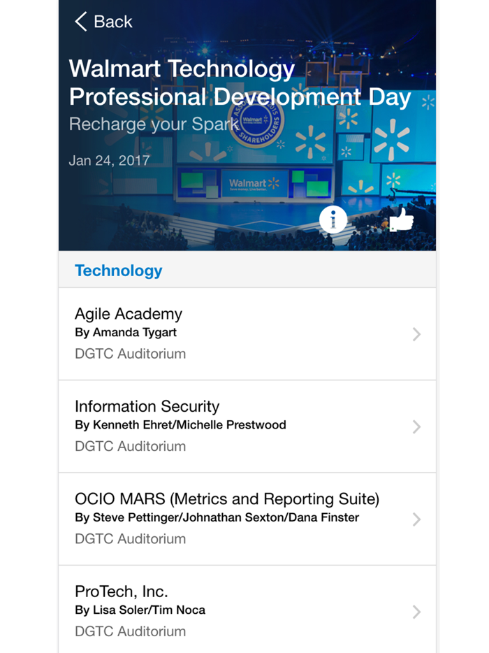 Walmart Tech Events