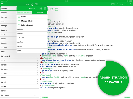 Screenshot #6 pour Dictionnaire allemand ECOLE