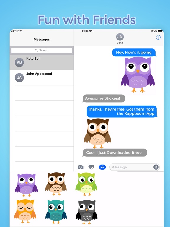 Screenshot #5 pour Cute Owl Stickers by Kappboom