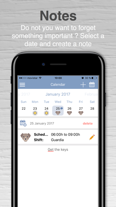 Screenshot #3 pour Work shifts - Calendar