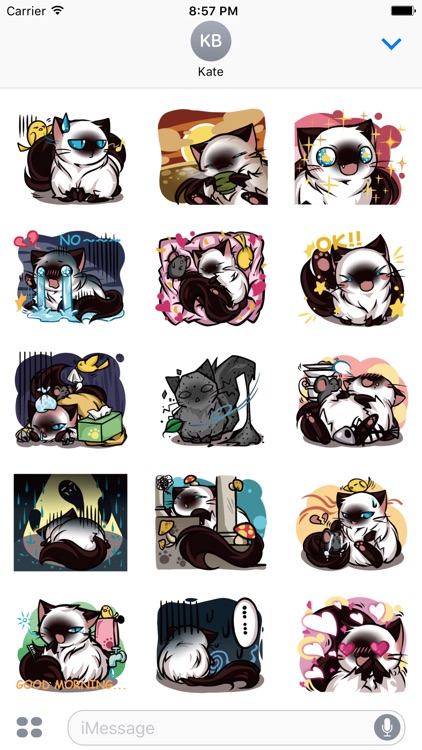 Simba the Cat. Stickers by Design73